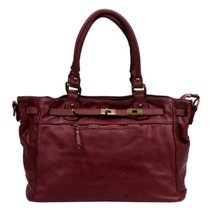 VS 052 bordo natūralios odos rankinė bordo