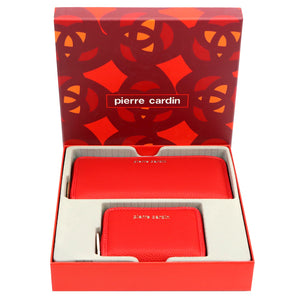 Pierre Cardin WX49 8822+5240 raudonas dovanų rinkinys czerwony