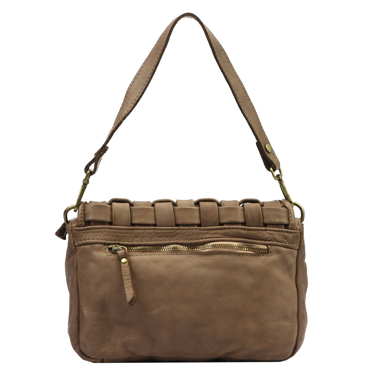 VS 104-635 tamsiai taupe natūralios odos rankinė taupe scuro