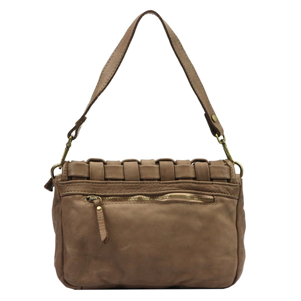VS 104-635 tamsiai taupe natūralios odos rankinė taupe scuro