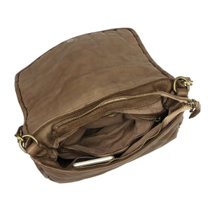 VS 104-635 tamsiai taupe natūralios odos rankinė taupe scuro