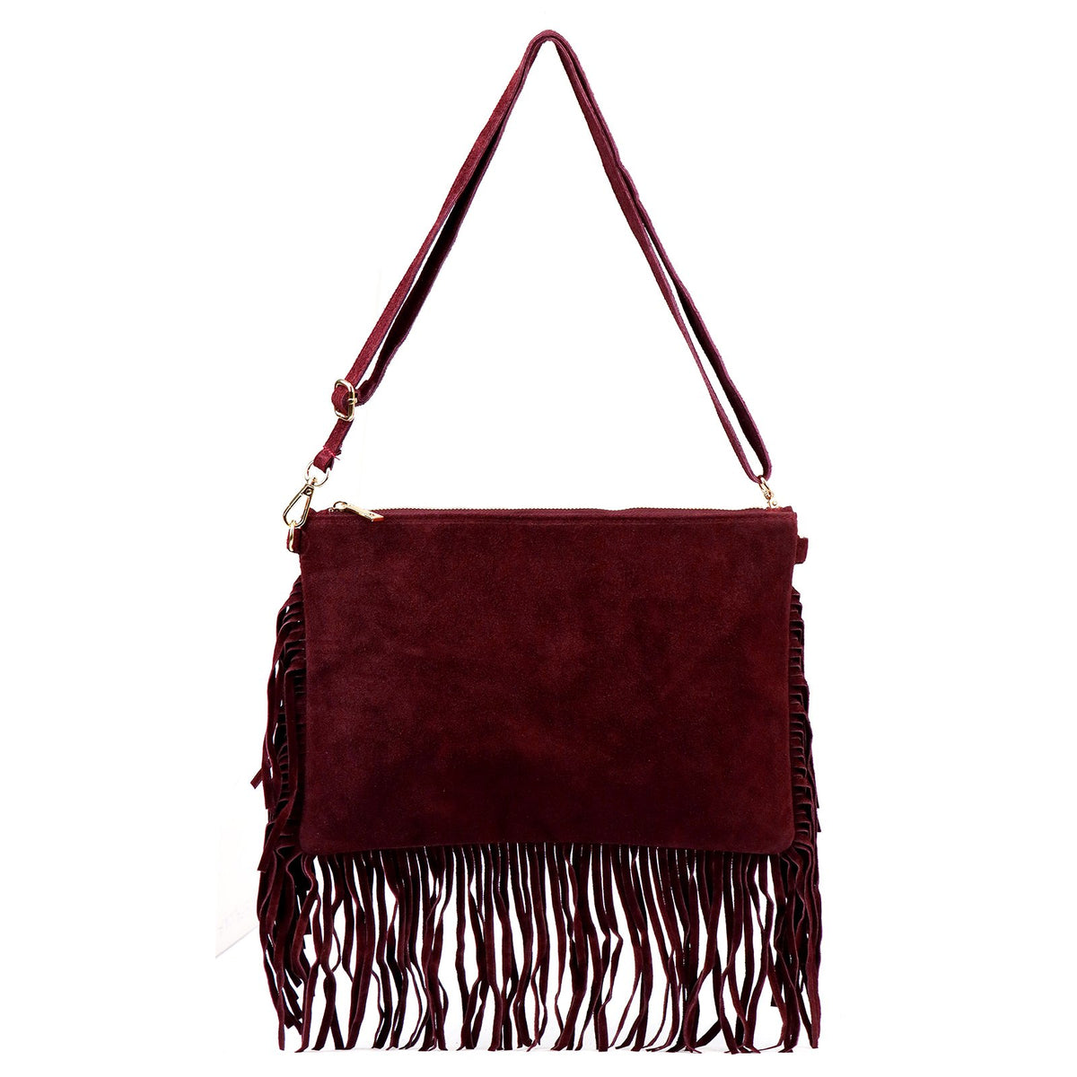 Luka 25-017 bordo spalvos odinė rankinė bordo