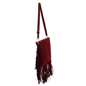 Luka 25-017 bordo spalvos odinė rankinė bordo