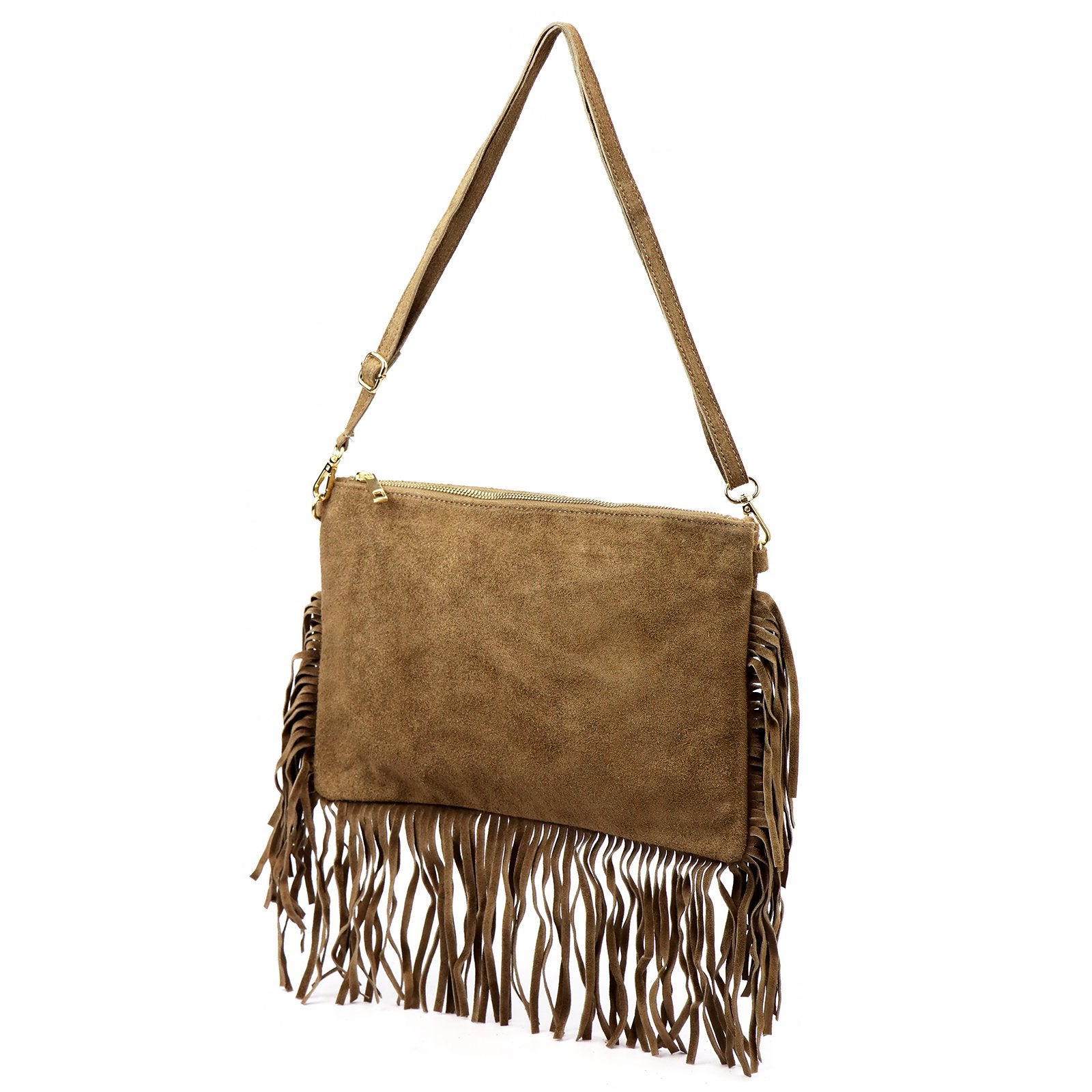 Luka 25-017 taupe natūralios odos rankinė taupe