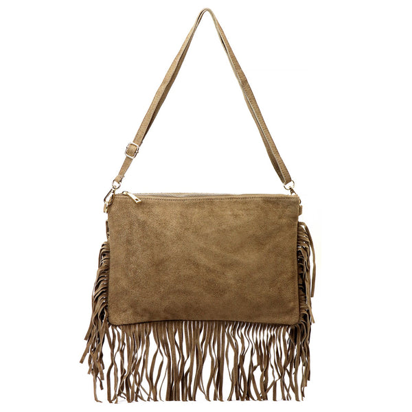 Luka 25-017 taupe natūralios odos rankinė taupe