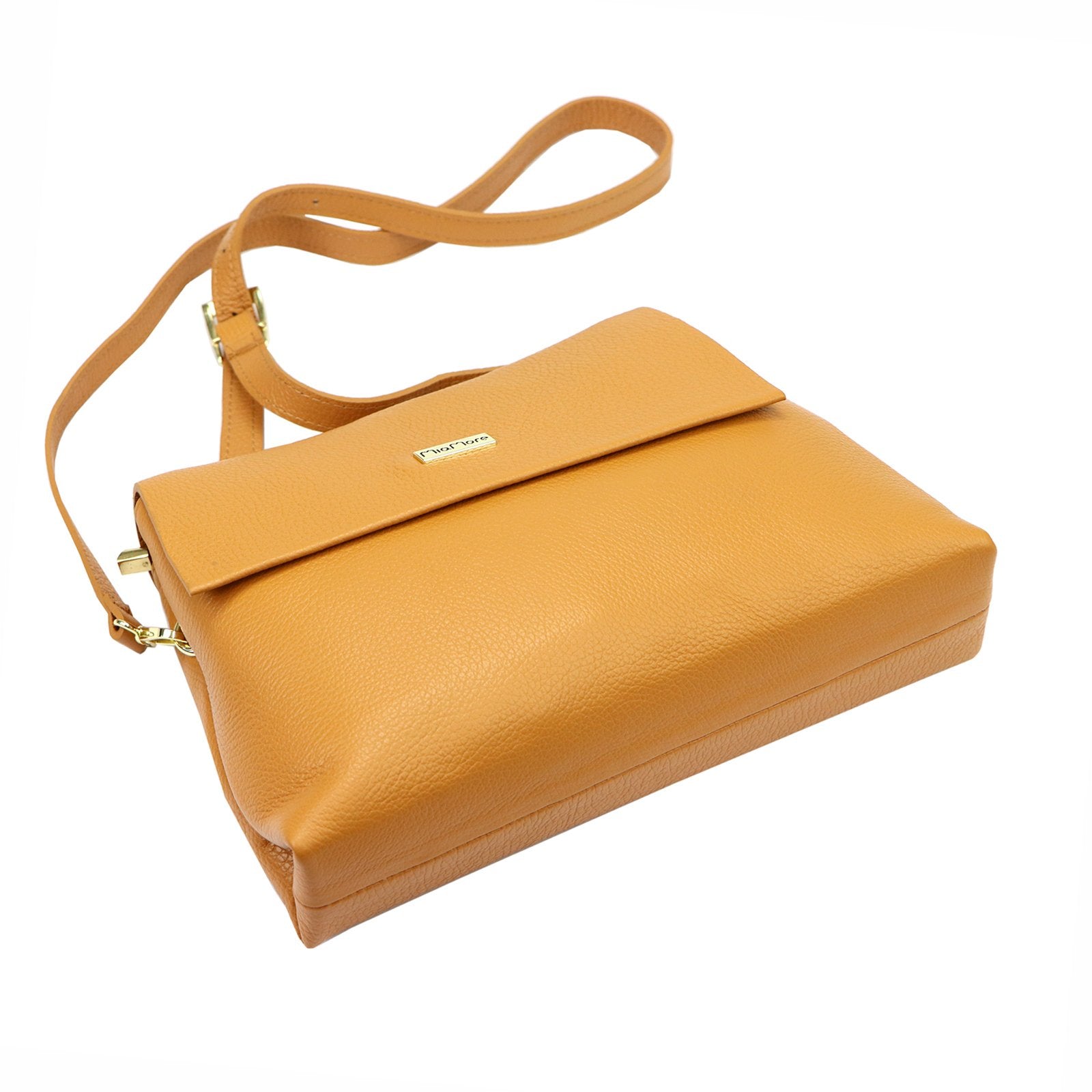 MiaMore 01-051 DOLLARO natūralios odos rankinė, kupranugario atspalvio camel-1