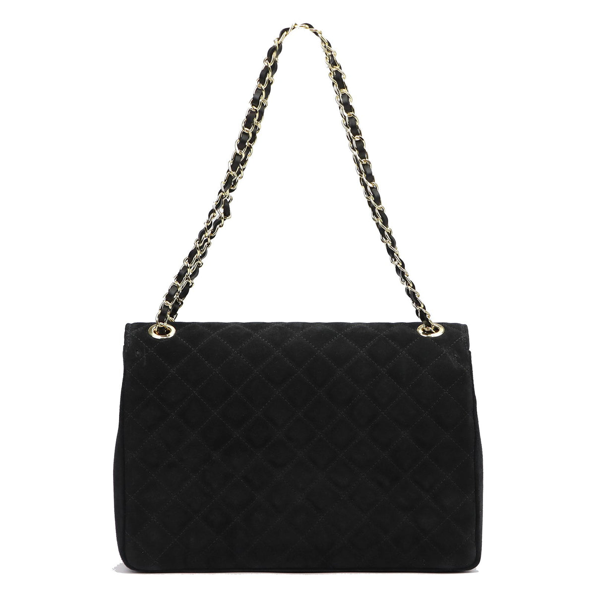 Camilla PREMIUM 10.023 MAXI (10.017) juoda zomšinė odinė rankinė czarny