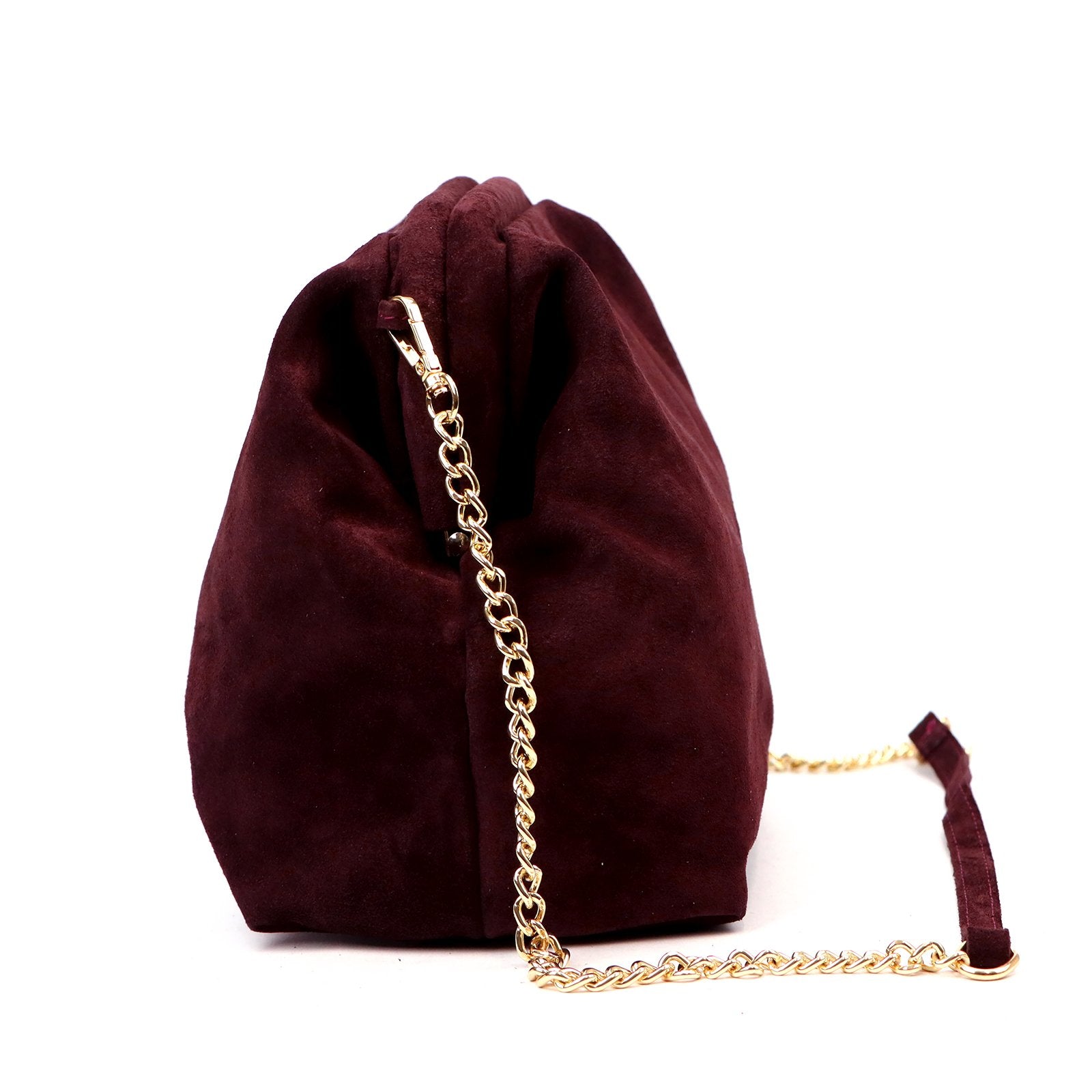 Luka 25-031 bordo spalvos odinė rankinė bordo