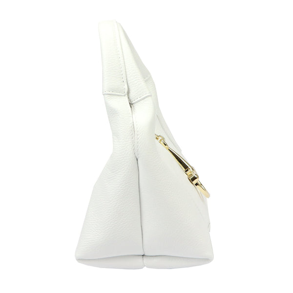 Luka 26-137 DOLLARO balta odinė rankinė biały