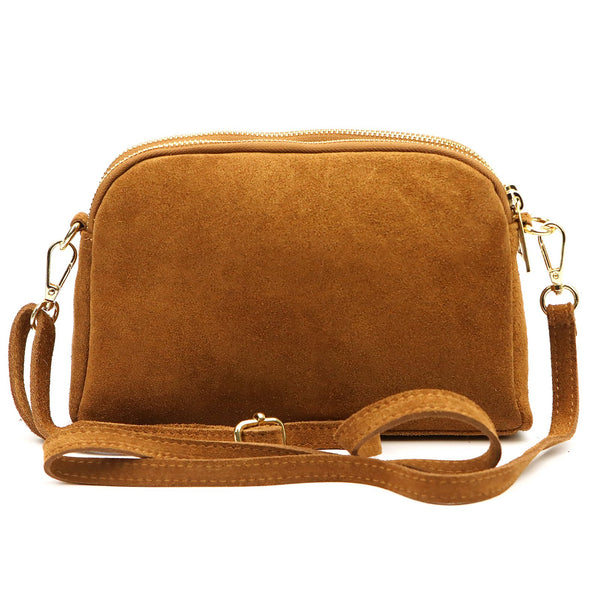 Luka 25-084 kupranugario atspalvio natūralios odos rankinė camel-2