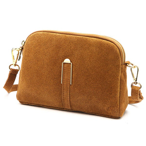 Luka 25-084 kupranugario atspalvio natūralios odos rankinė camel-2