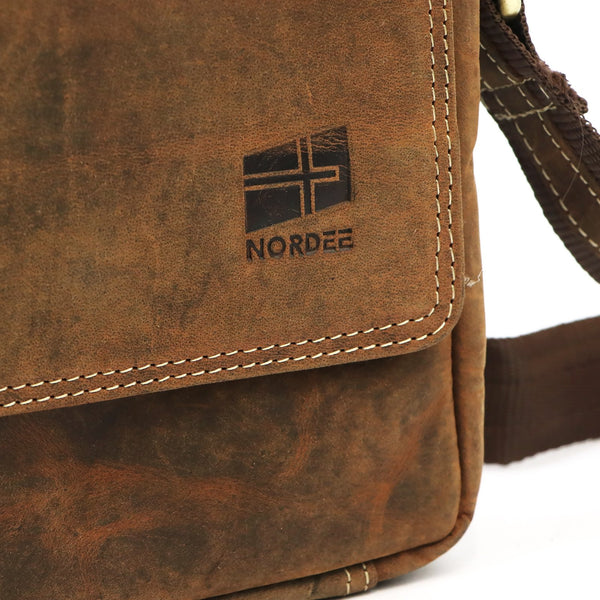 Nordee DOH-GM-03 konjako spalvos odinė rankinė cognac