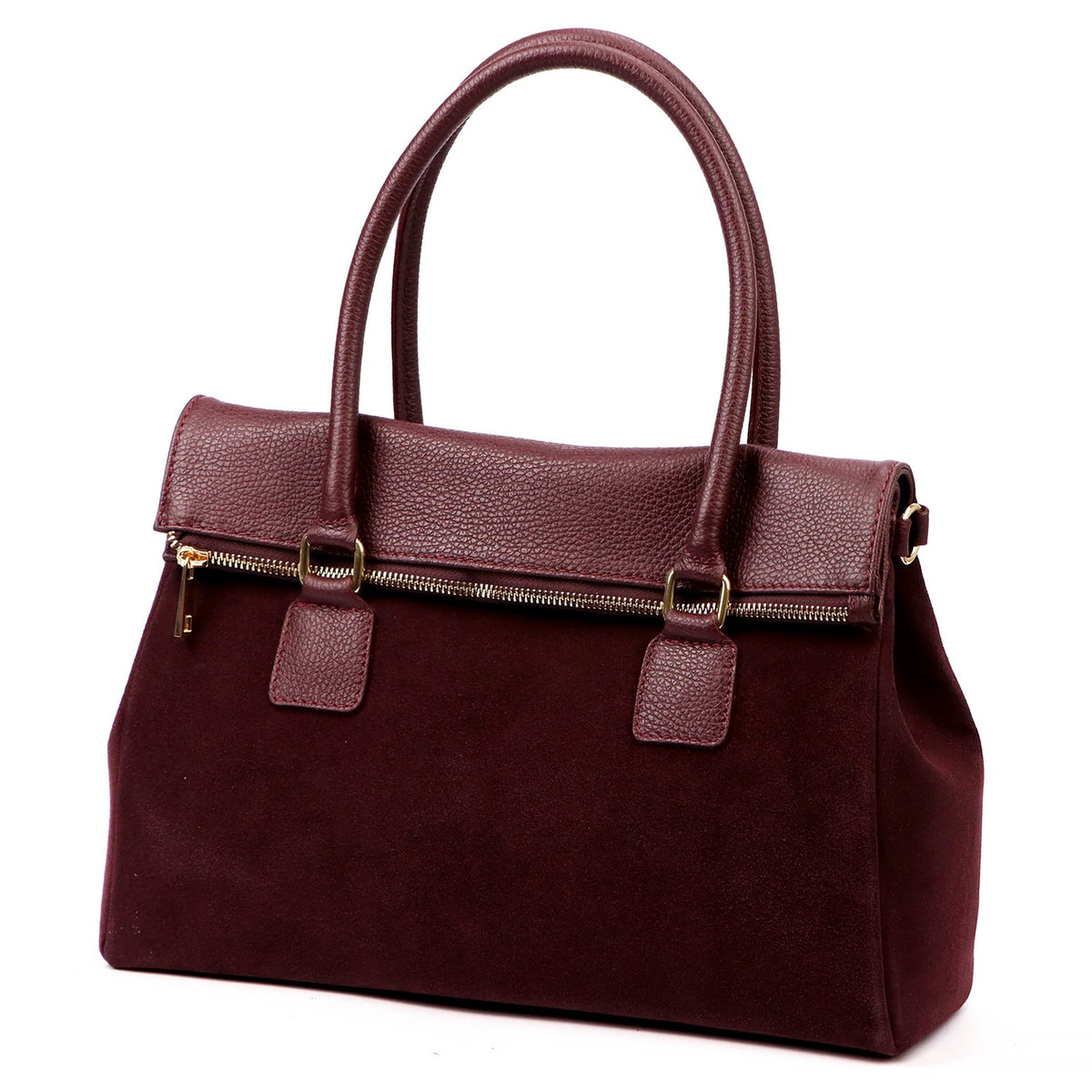 Luka 24-095 MN bordo spalvos odinė rankinė bordo