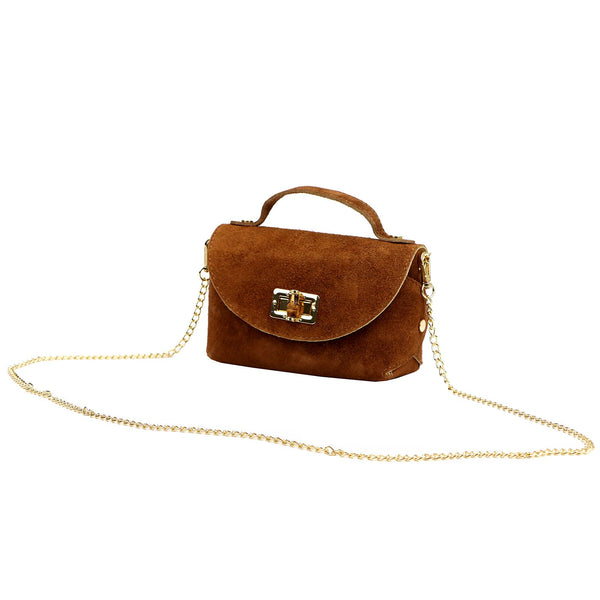 Luka 26-106-3 camel-2 zomšinė odinė rankinė camel-2