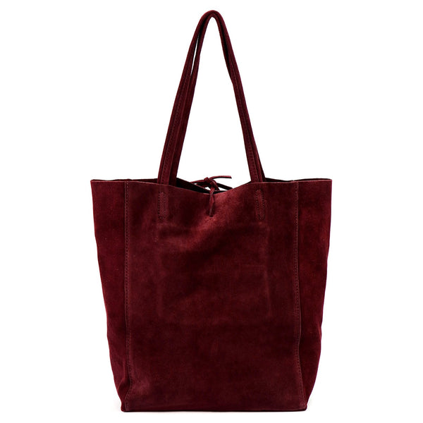 Patrizia 419-013-05 bordo zomšinė odinė rankinė bordo