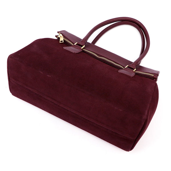 Luka 24-095 MN bordo spalvos odinė rankinė bordo