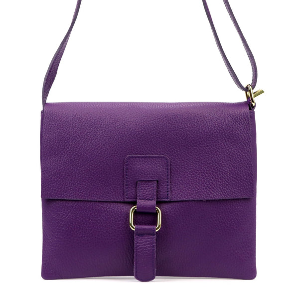 Luka 26-087 DOLLARO violetinė odinė rankinė fioletowy