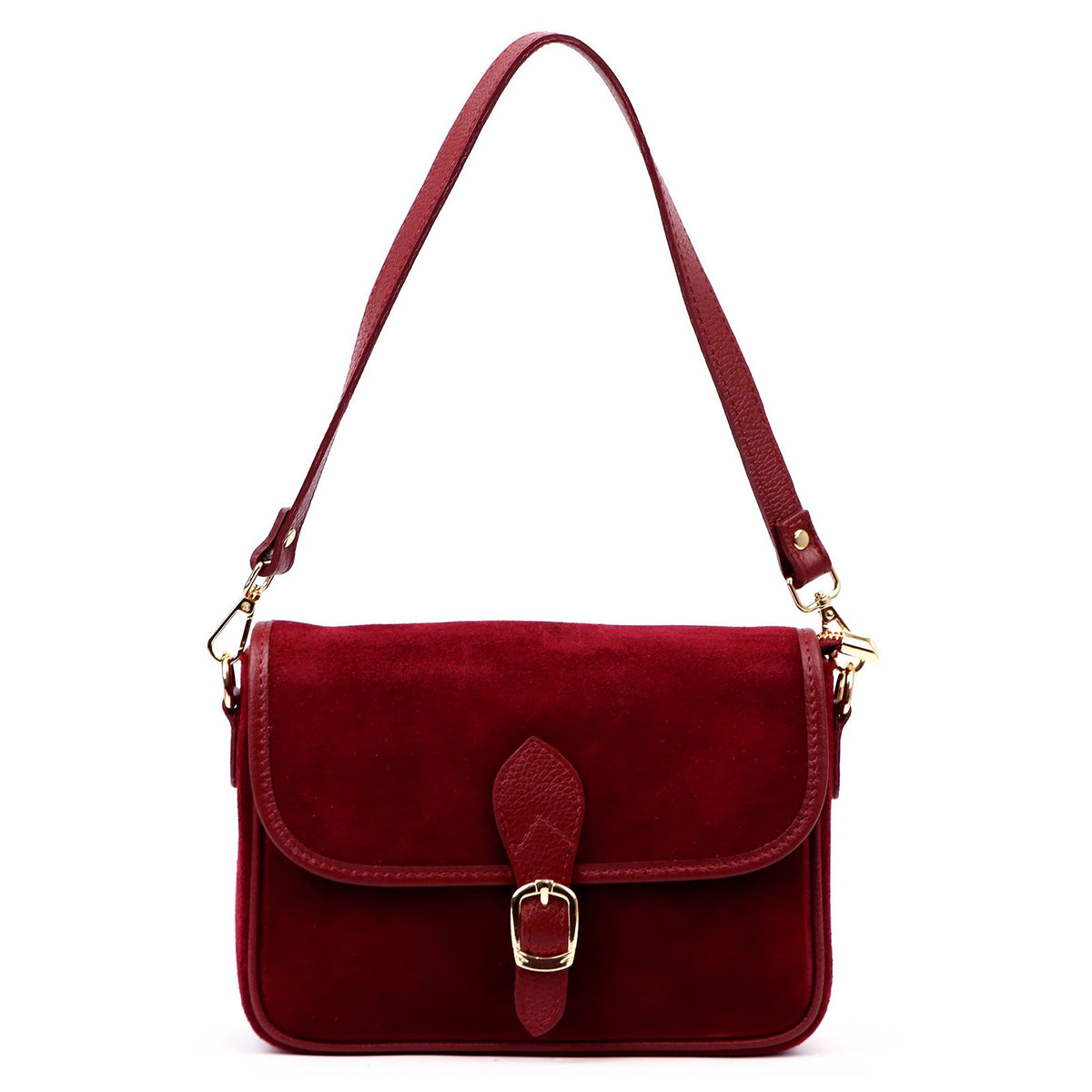 Luka 25-036 bordo spalvos natūralios odos rankinė bordo