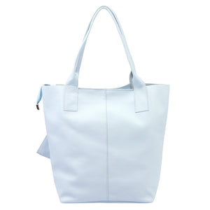Luka 26-036 DOLLARO šviesiai mėlyna natūralios odos rankinė błękitny