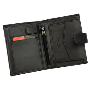 Pierre Cardin TILAK75 326A juoda ir raudona odinė piniginė czarny + czerwony