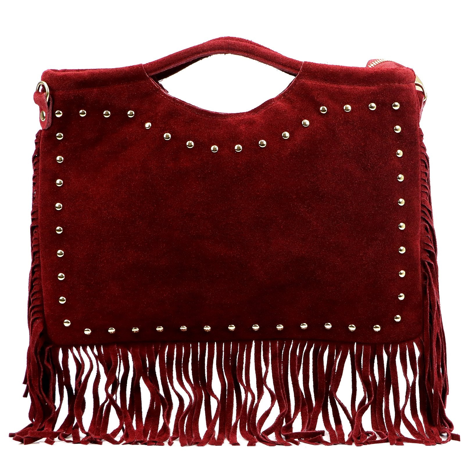 Luka 25-018 bordinė odinė rankinė bordo