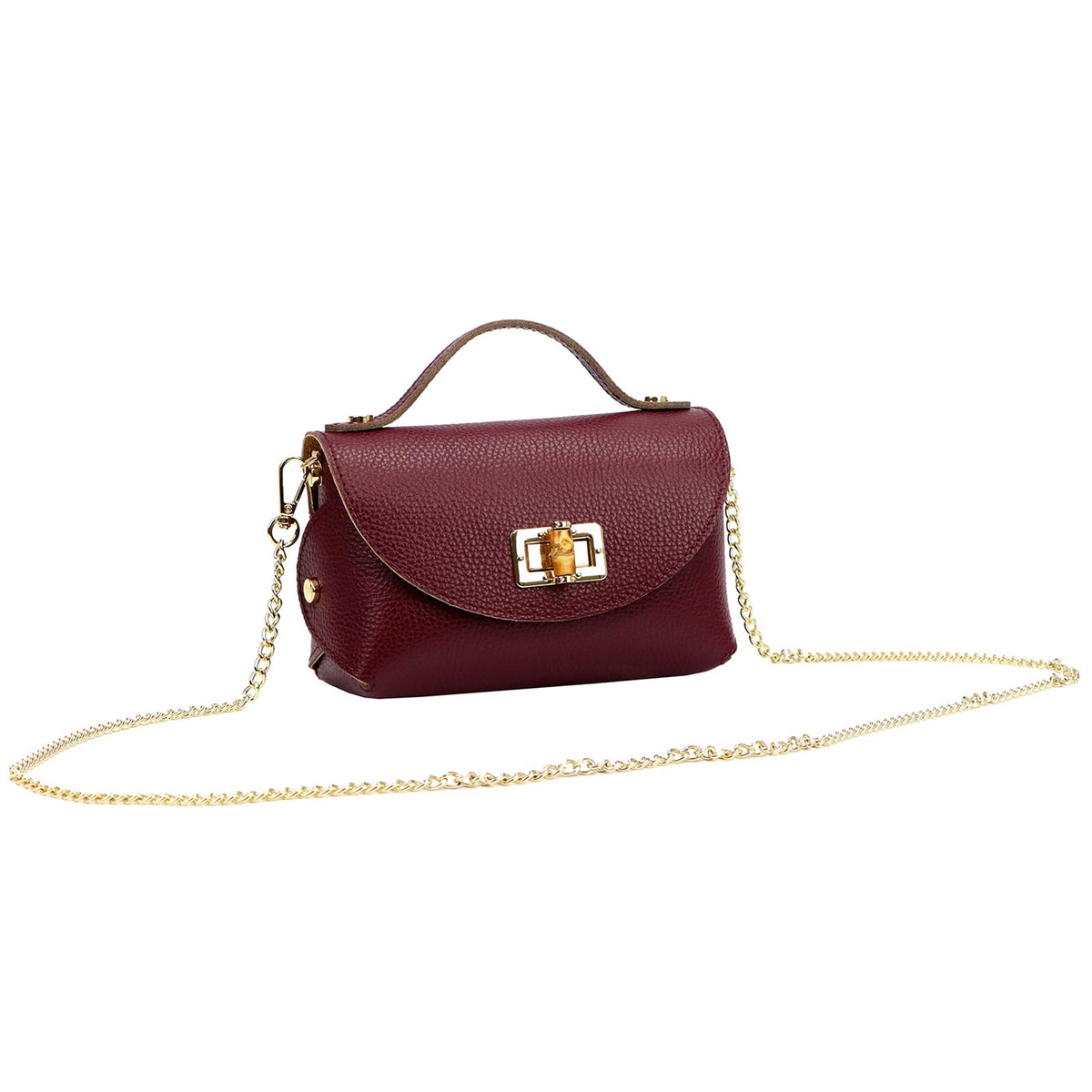 Luka 26-106 DOLLARO bordo odinė rankinė bordo