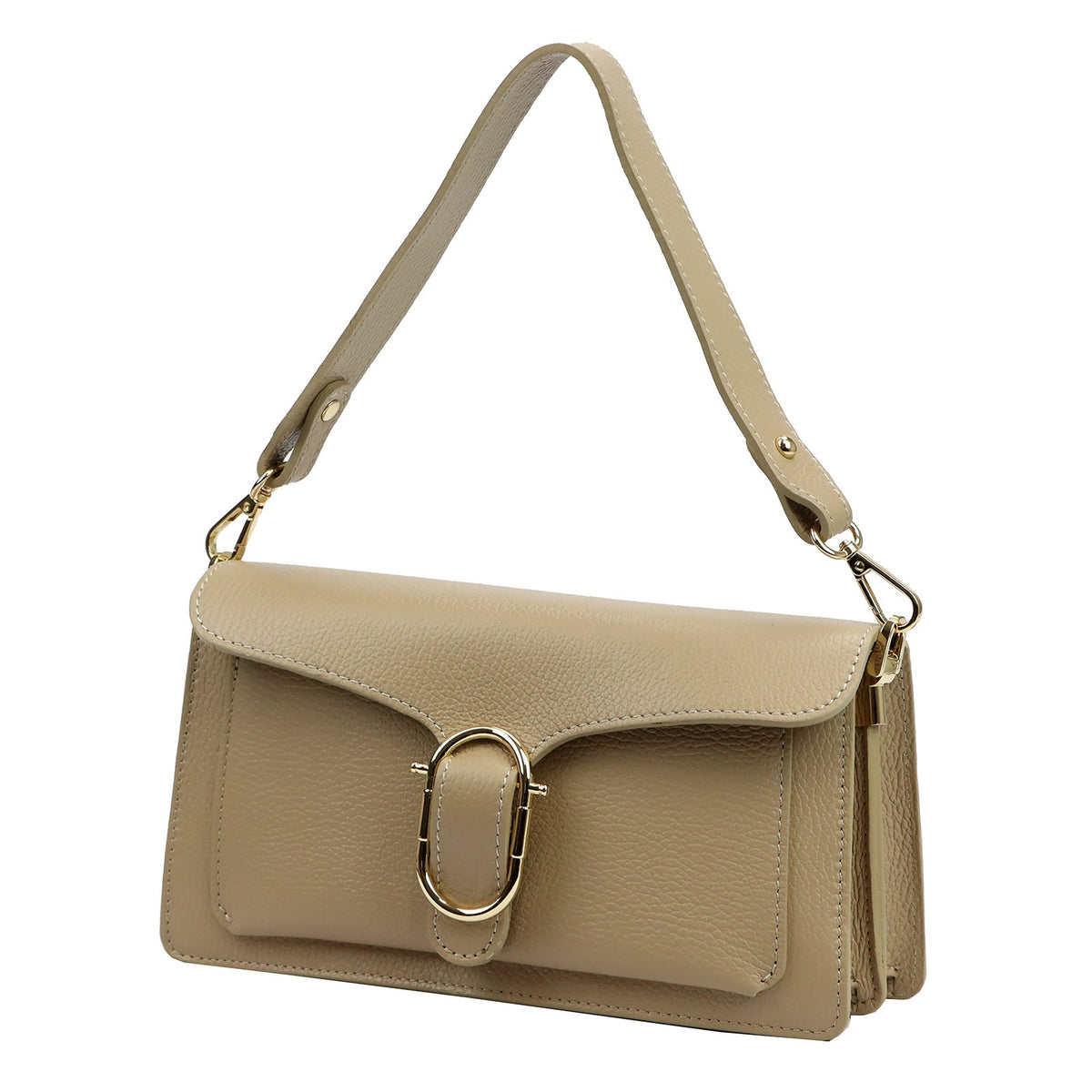 Luka 26-126 DOLLARO taupe odinė rankinė taupe