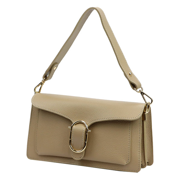 Luka 26-126 DOLLARO taupe odinė rankinė taupe