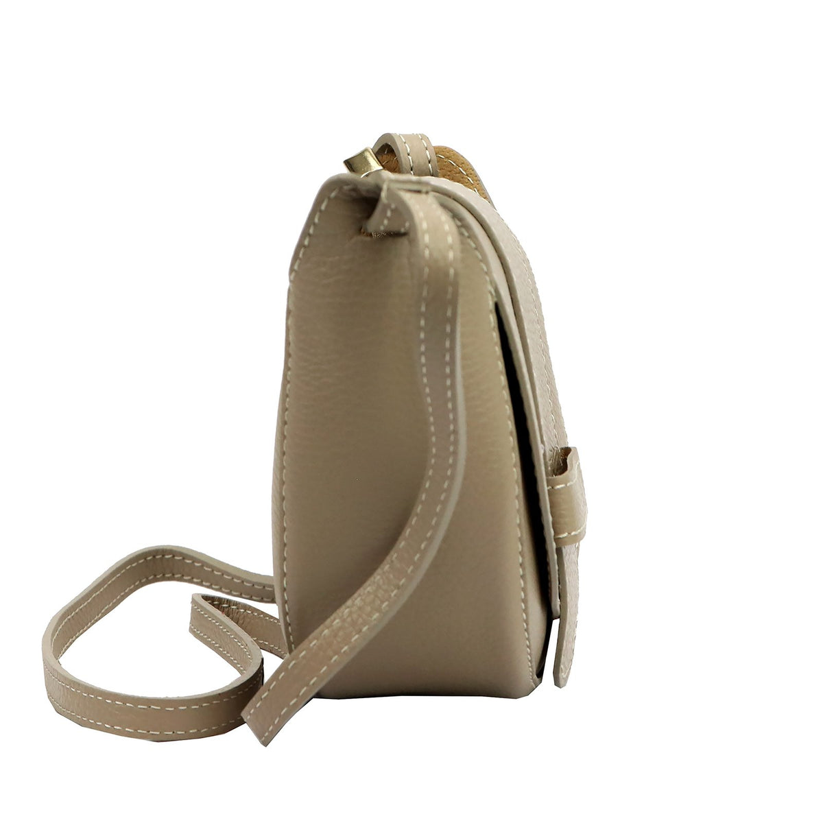 Luka 25-049 DOLLARO pilkai ruda odinė rankinė taupe