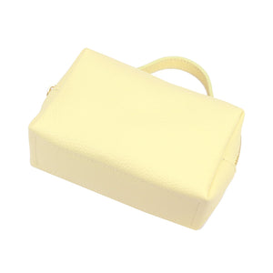 Luka 26-085 DOLLARO pastelinė geltona odinė rankinė żółty pastelowy