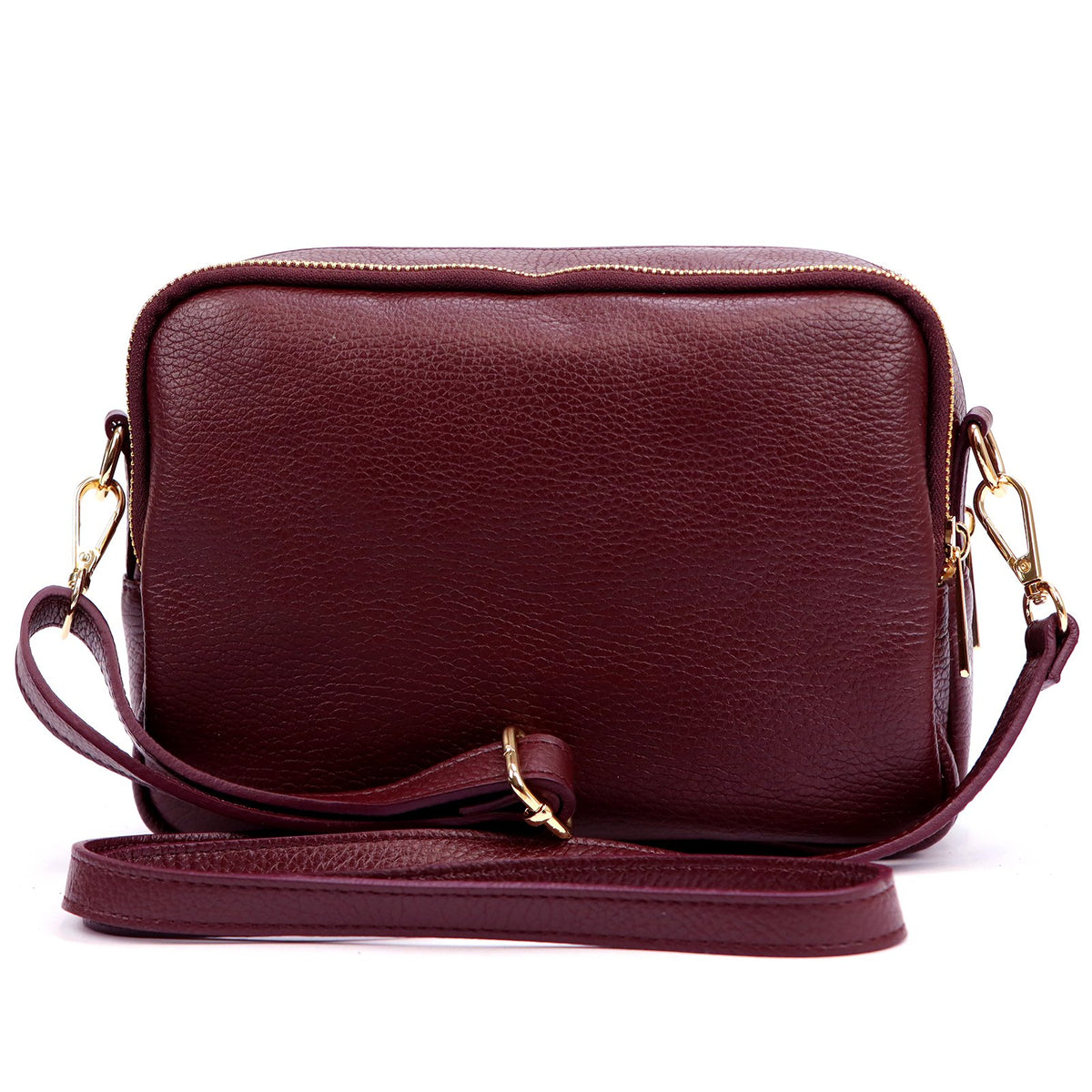 Luka 25-010-2 bordo ir ruda odinė rankinė bordo + brąz