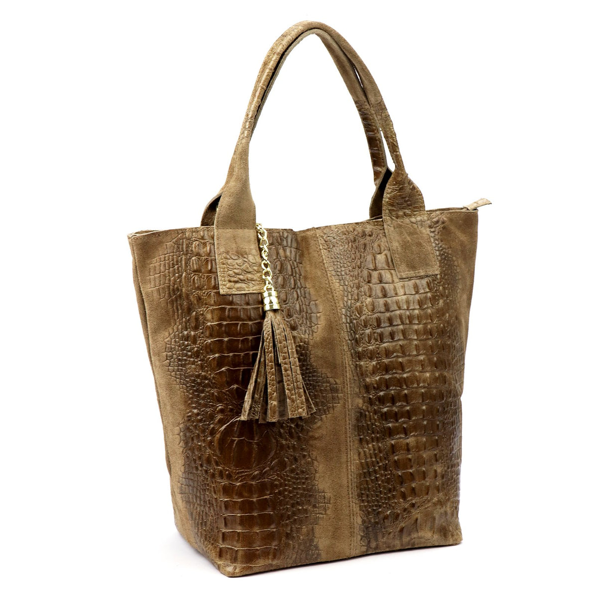 Luka 26-026 CROCO fango natūralios odos rankinė fango