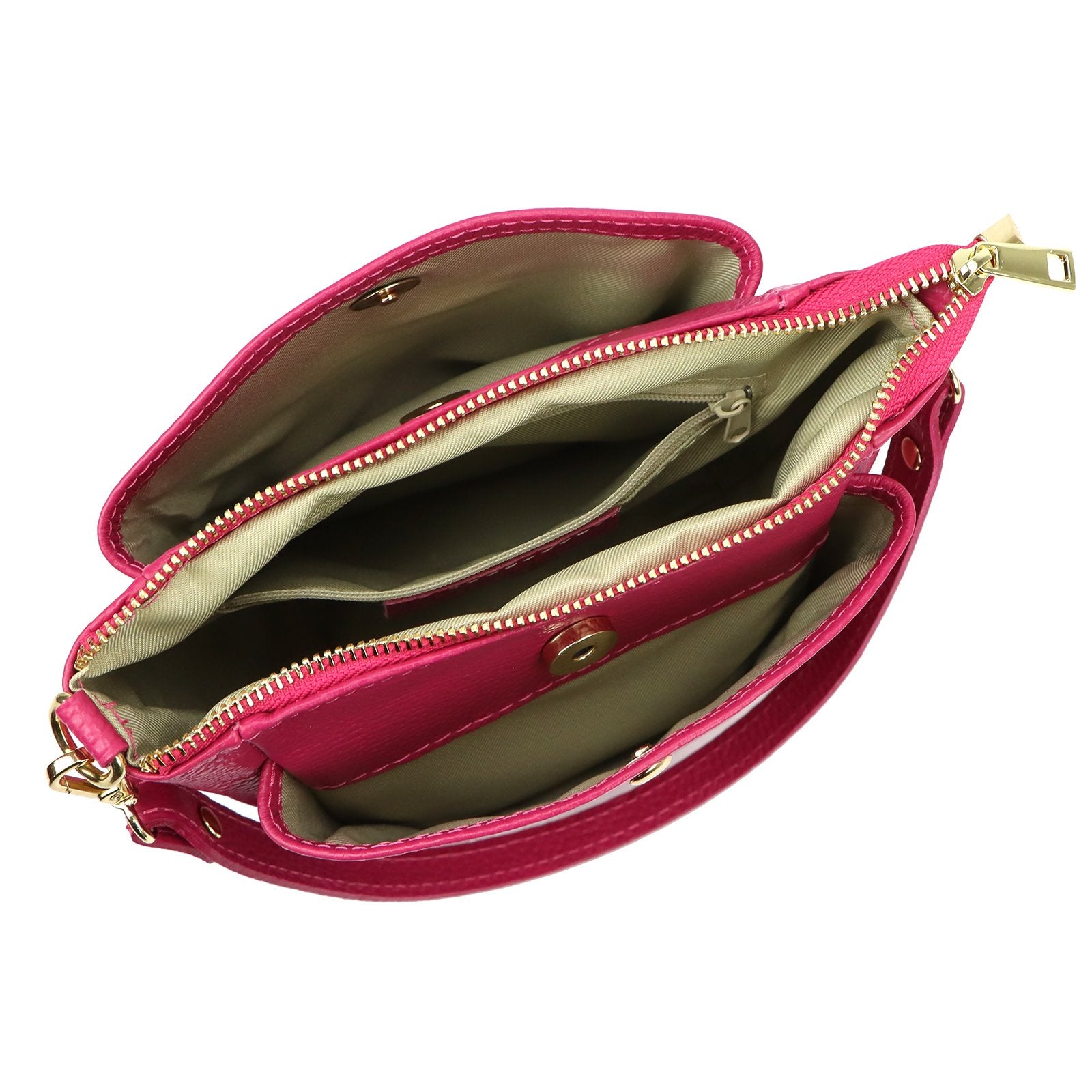 Luka 26-018 DOLLARO fuksijos spalvos odinė rankinė fuksja