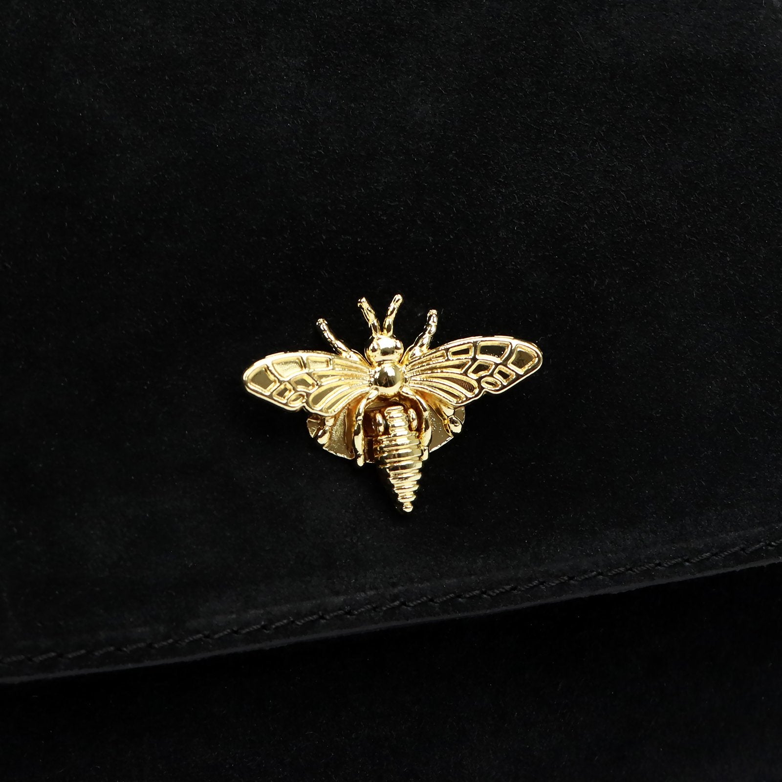 Luka 19-68 Bzzz juoda zomšinė odinė rankinė czarny