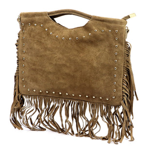 Luka 25-018 taupe natūralios odos rankinė taupe