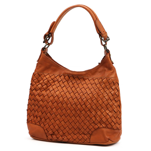 VS 051 odinė rankinė, kupranugario ruda couio (camel-brąz)