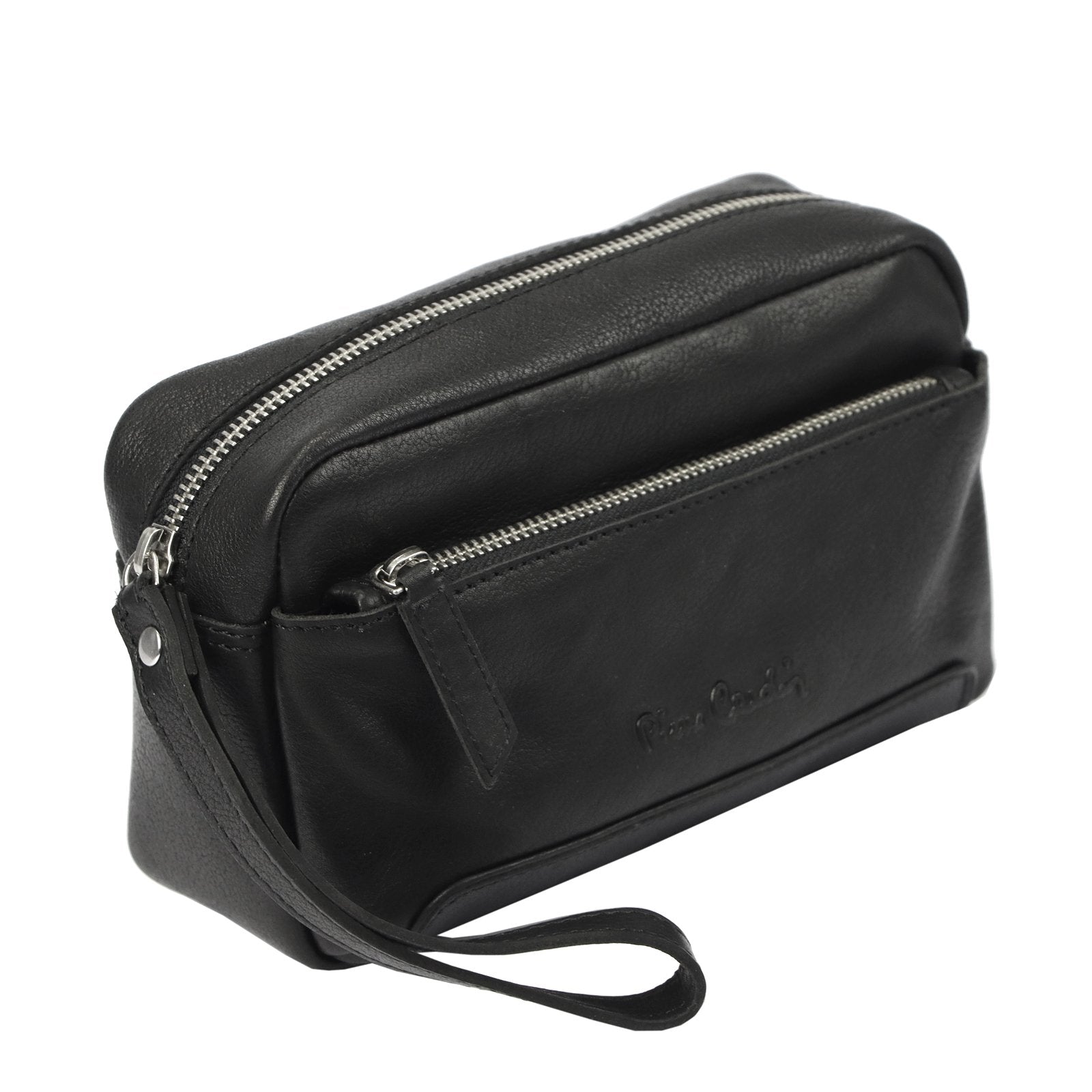 Pierre Cardin YS12 28001 juoda natūralios odos rankinė czarny