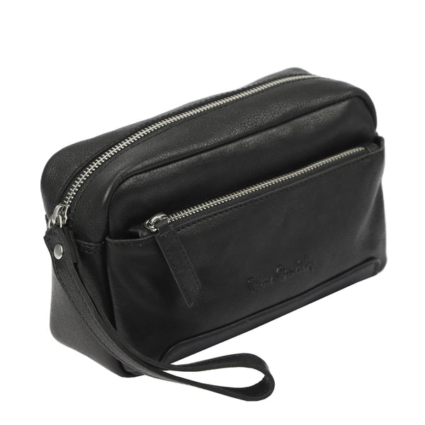 Pierre Cardin YS12 28001 juoda natūralios odos rankinė czarny