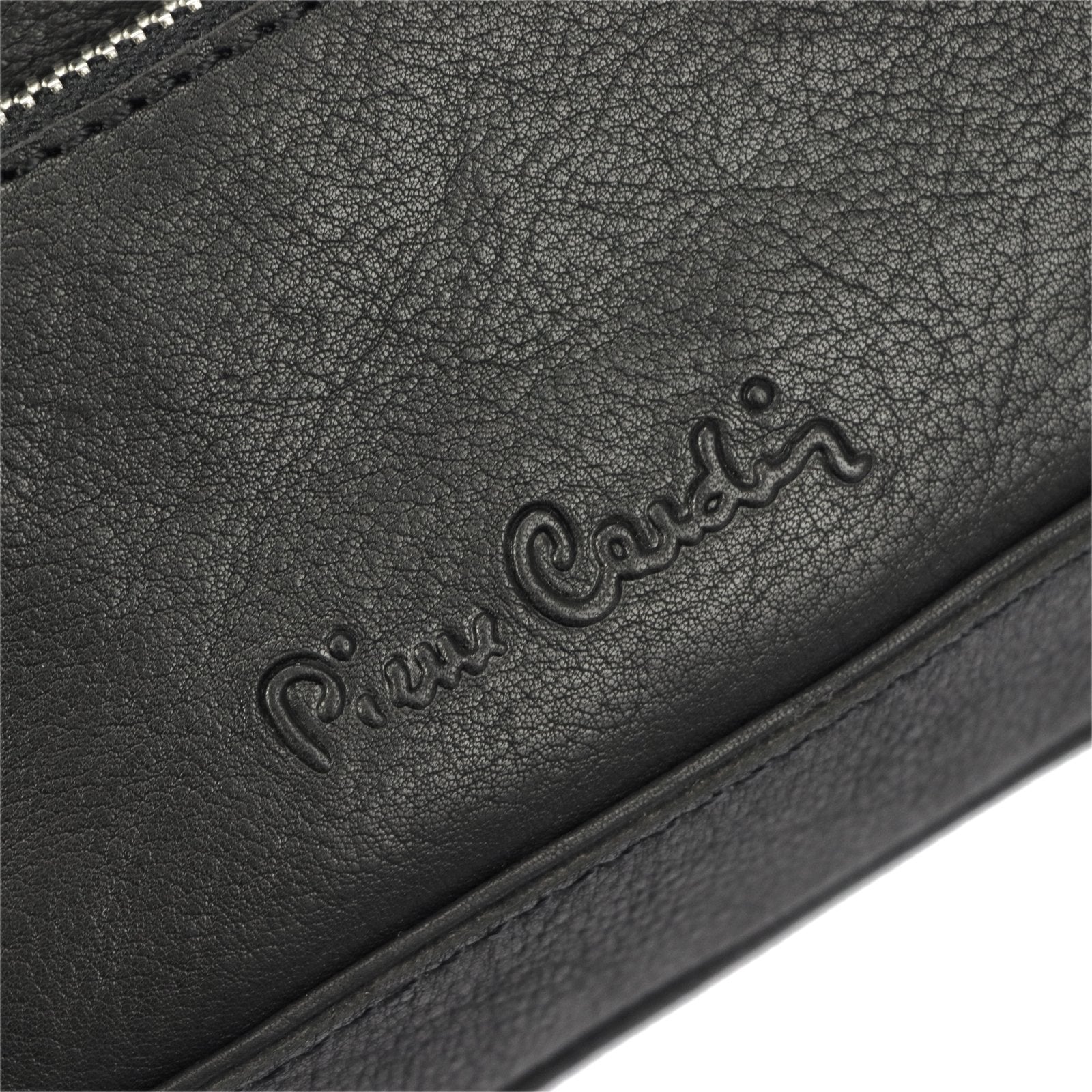 Pierre Cardin YS12 28001 juoda natūralios odos rankinė czarny