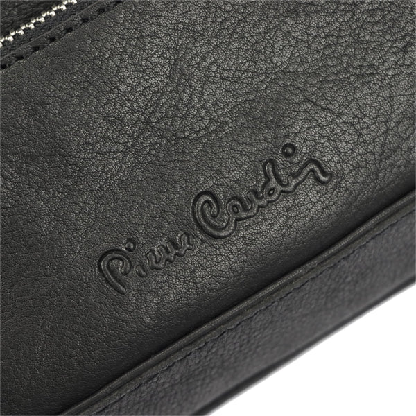 Pierre Cardin YS12 28001 juoda natūralios odos rankinė czarny