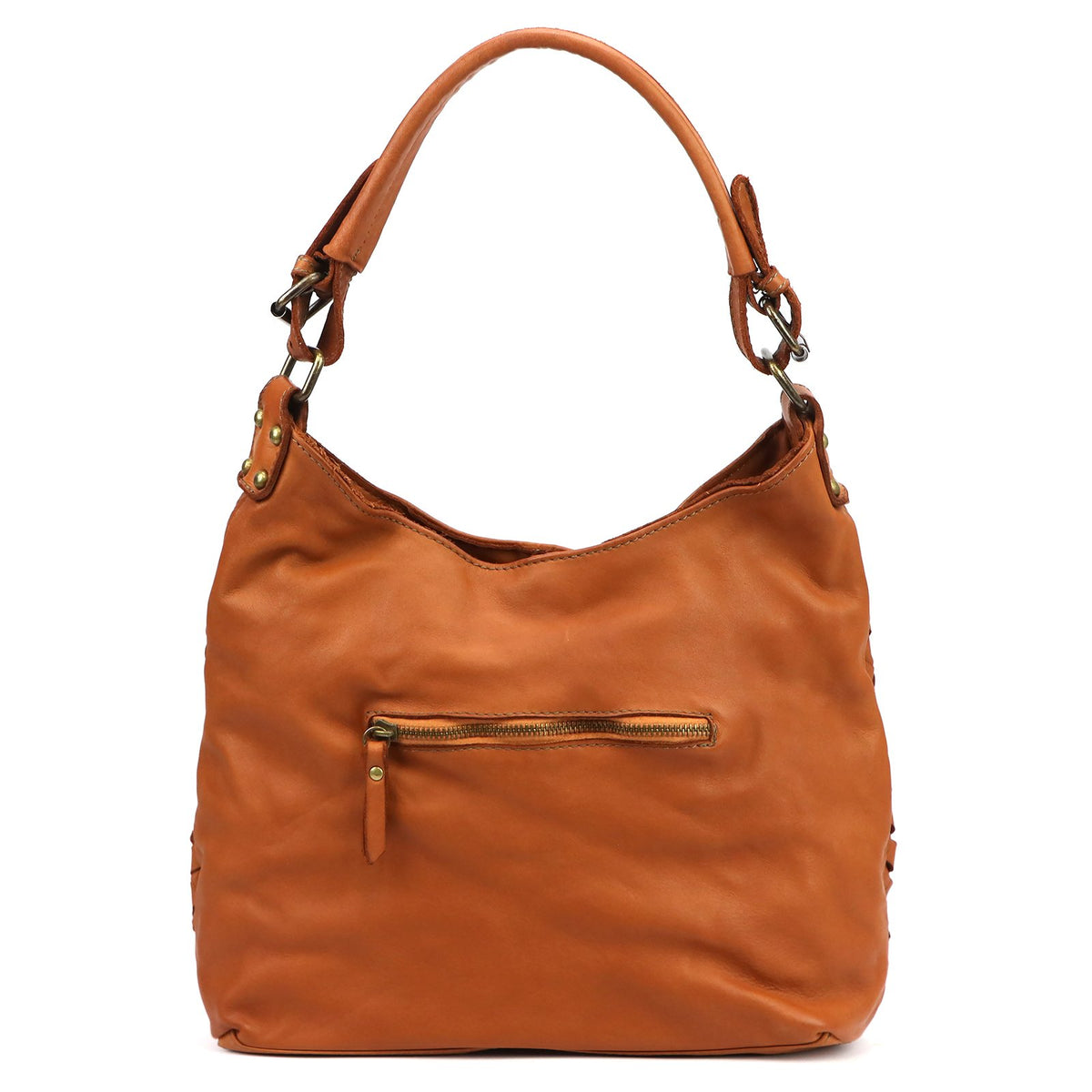 VS 051 odinė rankinė, kupranugario ruda couio (camel-brąz)