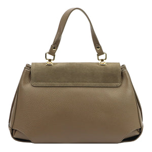 Camilla PREMIUM 10.021 taupe natūralios odos rankinė taupe