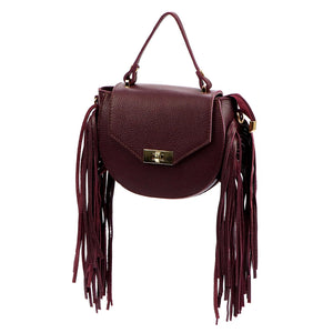 Luka 25-065 DOLLARO bordo odinė rankinė bordo