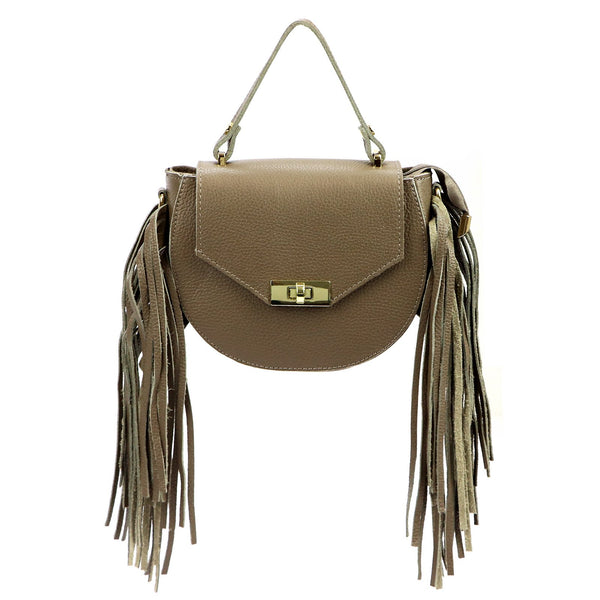 Luka 25-065 DOLLARO natūralios odos rankinė, taupe taupe