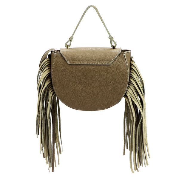 Luka 25-065 DOLLARO natūralios odos rankinė, taupe taupe