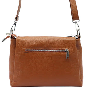 MiaMore 01-002 DOLLARO odinė rankinė camel-2 camel-2