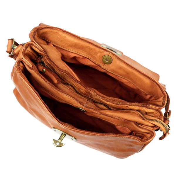 VS 043 natūralios odos rankinė, kupranugario ruda couio (camel-brąz)