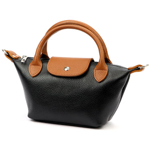 Luka 24-068 D DOLLARO juoda ir kupranugario spalvos odinė rankinė czarny + camel-2