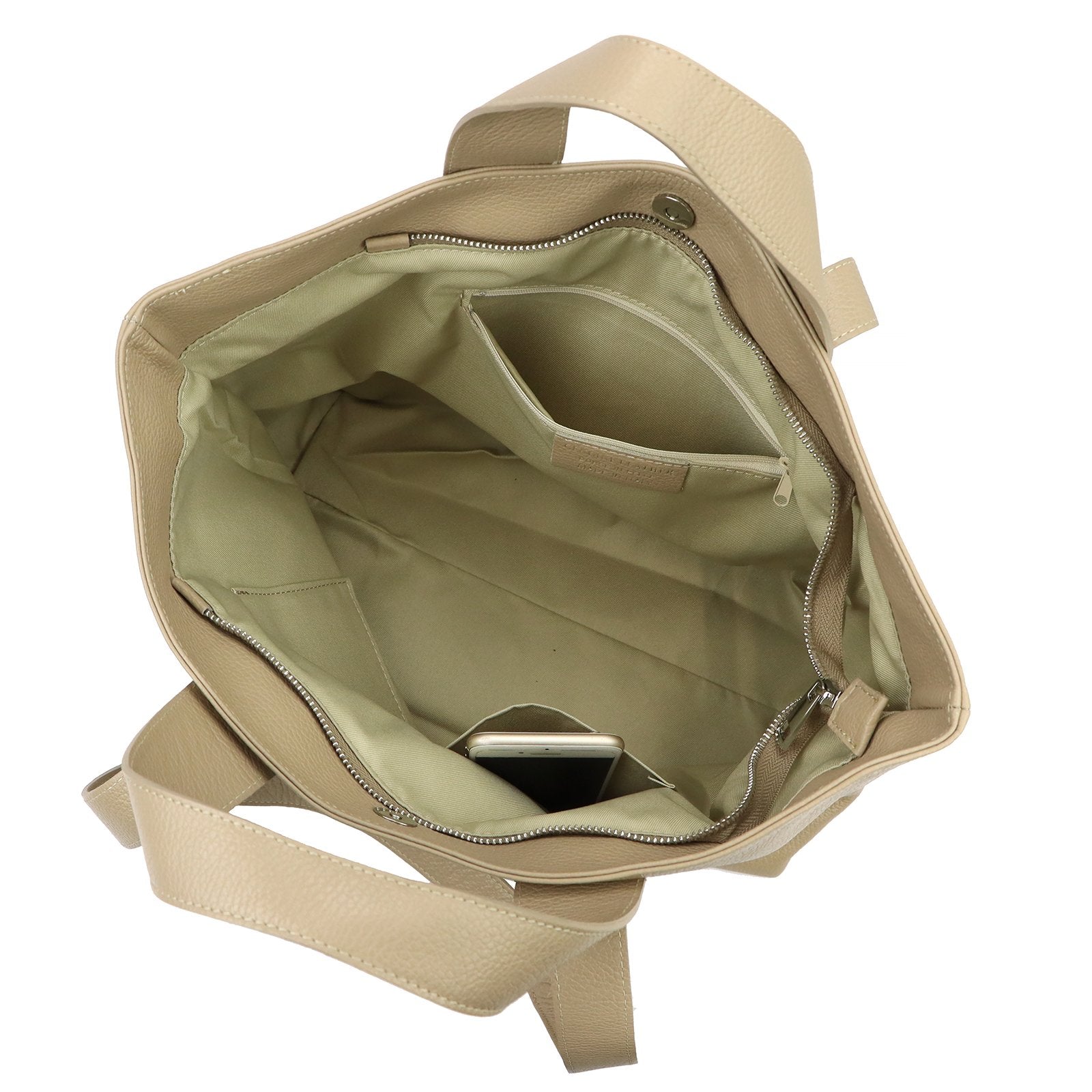 Luka 25-078 DOLLARO taupe natūralios odos rankinė taupe