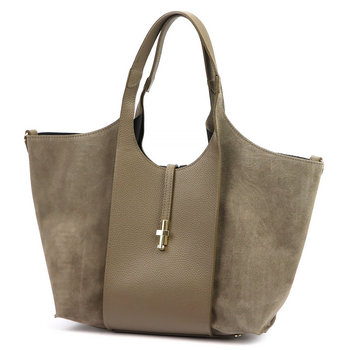 Luka 26-068 taupe natūralios odos rankinė taupe